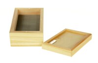 Black Leaf - Aufbewahrungsbox mit Pollensieb 23x21x7 cm