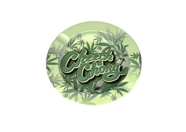 G-Rollz Metallaschenbeher - Cheech & Chong Hanfblätter - D 13,5 cm