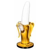 Black Leaf Glasbong 18,8er/14,5er - EL Banano - Banane - H 28,5 cm D 48 mm