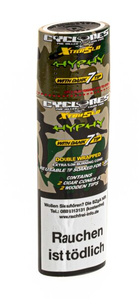 Cyclones Blunt Xtra Slo - Hyphy - 2x Tabakblunt (Blaubeer-Traube-Brause)