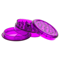 Acrylgrinder D 60 mm mit Magnet und Kräuterfach - Violett