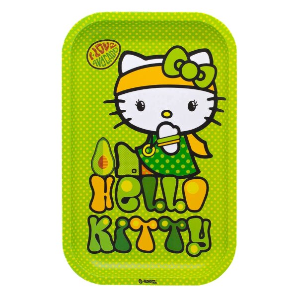 G-Rollz Rolling Tray - Hello Kitty - I love Avocado - 17,5x27,5 cm - Small