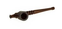 Holzpurpfeife - Rillen - L 15 cm - Holzfarben