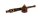 Holzpurpfeife - Rillen - L 15 cm - Holzfarben