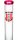 Amsterdam Bouncer Glasbong 18,8er - Bowl - Rot/Klar mit Wappen - H 42 cm D 50 mm WS 3 mm