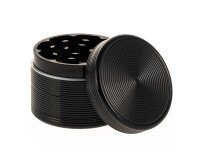 Metallgrinder "Ripped" Pollinator/Sieb H 37 mm D 45 mm - Schwarz