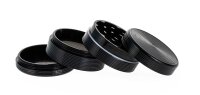 Metallgrinder "Ripped" Pollinator/Sieb H 37 mm D 45 mm - Schwarz