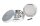 Pollinator Alugrinder "Dipse-Logo" 4 tlg. H 47 mm D 63 mm - Silber