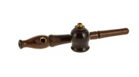 Holzpfeife / Kawumm L 15 cm - Braun