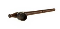 Holzpfeife / Kawumm L 15 cm - Braun