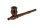 Holzpfeife / Kawumm L 15 cm - Braun