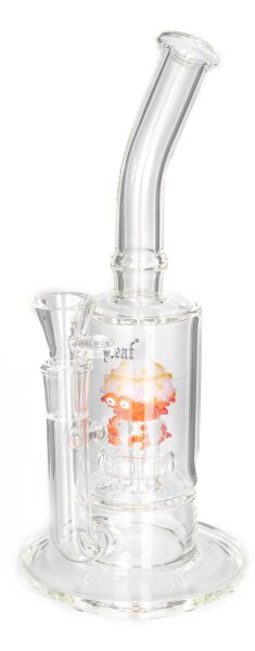 Black Leaf Glasbong 18,8er - Krabbe/Crab 1x Dusch Percolator - H 28,5 cm D 64/24 mm - NO KICK