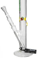ROOR Glasbong 18,8er H 45 cm WS 3,2 mm; Bong 3,2 mm Rasta Style