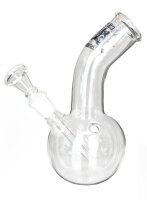 Amsterdam Glas Bong 14,5er - Bauch - Logo+Schriftzug - H 18 cm D 36 mm WS 3 mm