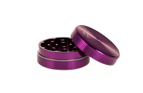 Alugrinder Black Leaf "Riffel" D 50 mm - Violett