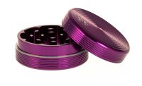 Alugrinder Black Leaf "Riffel" D 50 mm - Violett