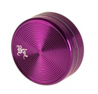 Alugrinder Black Leaf "Riffel" D 50 mm - Violett
