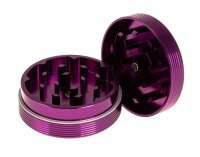 Alugrinder Black Leaf "Riffel" D 50 mm - Violett