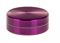 Alugrinder Black Leaf "Riffel" D 50 mm - Violett