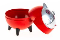 Angelo Klappaschenbecher "Katze" - Rot - D 9,0 cm