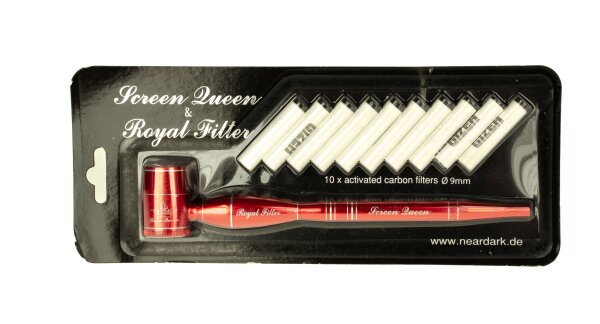 Screen Queen inkl. Royal Filter L 16 cm - Rot