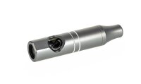 Metallpfeife mit Glas-Tube "Super Heroes" L 11 cm - Silber