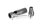 Metallpfeife mit Glas-Tube "Super Heroes" L 11 cm - Silber