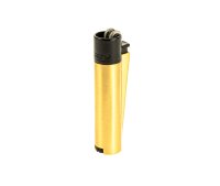 Clipper Feuerzeug aus Metall - Schwarz & Gold
