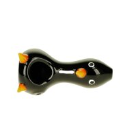 Glaspfeife/Handpfeife "Pinguin" - Schwarz L 75 mm