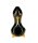 Glaspfeife/Handpfeife "Pinguin" - Schwarz L 75 mm