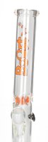 Boost Glasbong 14,5er - Hangover Red - H 32 cm D 40 mm WS 5 mm - Klar/Rot - ICE