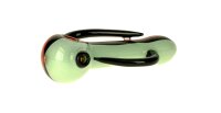 G-Spot Glaspfeife 11,5 cm mit Henkel - Orange/Schwarz/Blau Nr.5