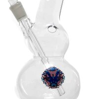 Greenline Glasbong - 14,5er H 26 cm D 36 mm - Peace mit Aufdruck