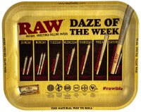 RAW Rolling Tray "RAW Daze of the Week" 34x27,5 cm - Medium
