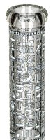 Black Leaf Glasbong 18,8er/14,5er - Hieroglyphen - Glow in the Dark H 35 cm D 125/51 mm WS 7 mm - ICE