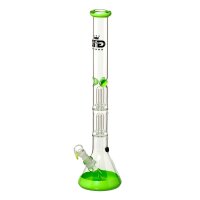 Grace Glass Glasbong - Big Baked Beaker Green - 2x Percolator - 18,8er H 55 cm D 51 mm WS 5 mm