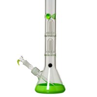 Grace Glass Glasbong - Big Baked Beaker Green - 2x Percolator - 18,8er H 55 cm D 51 mm WS 5 mm