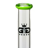 Grace Glass Glasbong - Big Baked Beaker Green - 2x Percolator - 18,8er H 55 cm D 51 mm WS 5 mm