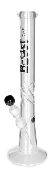 Boost Pro Glasbong 18,8er - Twisted Ice - Schwarze Schrift - H 50 cm D 47 mm WS 5 mm - ICE