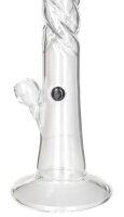 Boost Pro Glasbong 18,8er - Twisted Ice - Schwarze Schrift - H 50 cm D 47 mm WS 5 mm - ICE