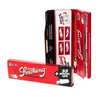 Smoking Red - King Size Paper - 33 Blättchen + 33 Filtertips