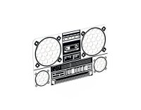 Grinder Card - Boombox