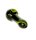 G-Spot Glaspfeife Rasta 9 cm Nr.20