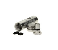 Portionierer Sniff Bottle "Black Leaf" Silber