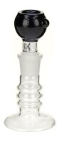Kopfständer aus Borosilikatglas für 18,8er Köpfe H.80 mm