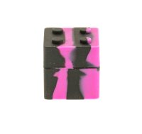 Silikondose "Legostein" 3x3 cm Farbe: Multi/Lila
