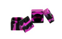 Silikondose "Legostein" 3x3 cm Farbe: Multi/Lila