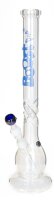 Boost Pro Glasbong 18,8er - Twisted Ice - Blaue Schrift - H 55 cm D 50 mm WS 5 mm - ICE
