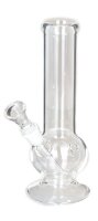 Plain Glasbong 14,5er - Bauch + Standfuß - H21 cm D 40 mm WS 3 mm