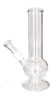 Plain Glasbong 14,5er - Bauch + Standfuß - H21 cm D 40 mm WS 3 mm